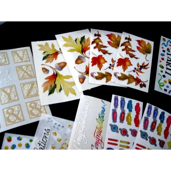 CREATIVE MEMORIES STICKERS,  Kleidescope Block, Stars, Confetti, ABC Monograms - Picture 7 of 12